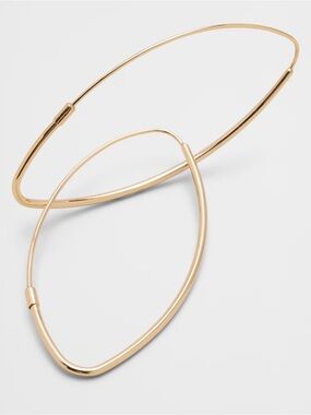 Banana Republic Large Gold Hoop Earrings NWT